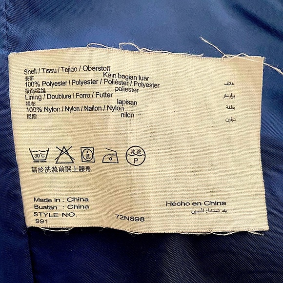 ESPRIT Blue Jacket Belted Zip Button - Picture 6 of 6